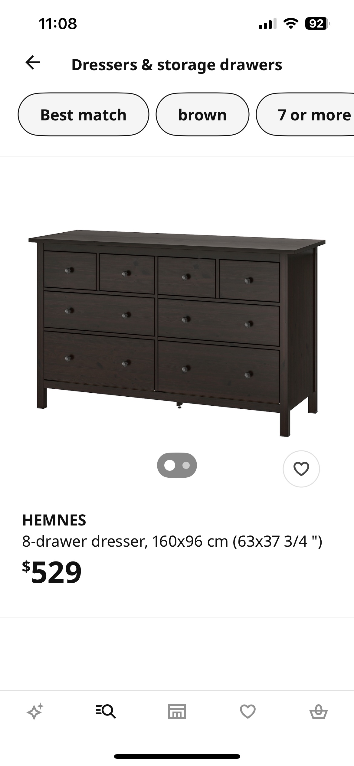 IKEA HEMNES 8-Drawer Dresser - photo 2