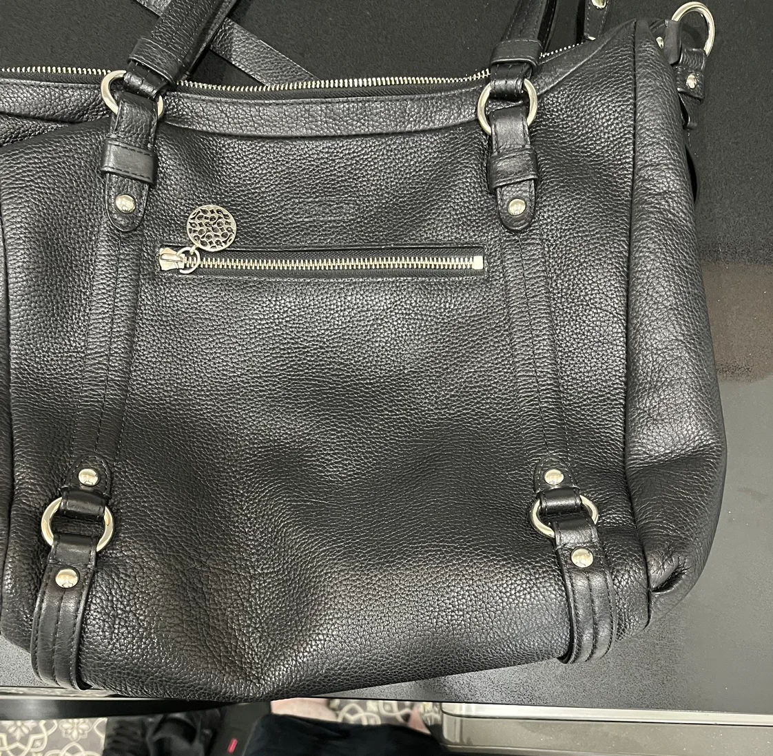 Coach Black Leather Purse image indicator(7)