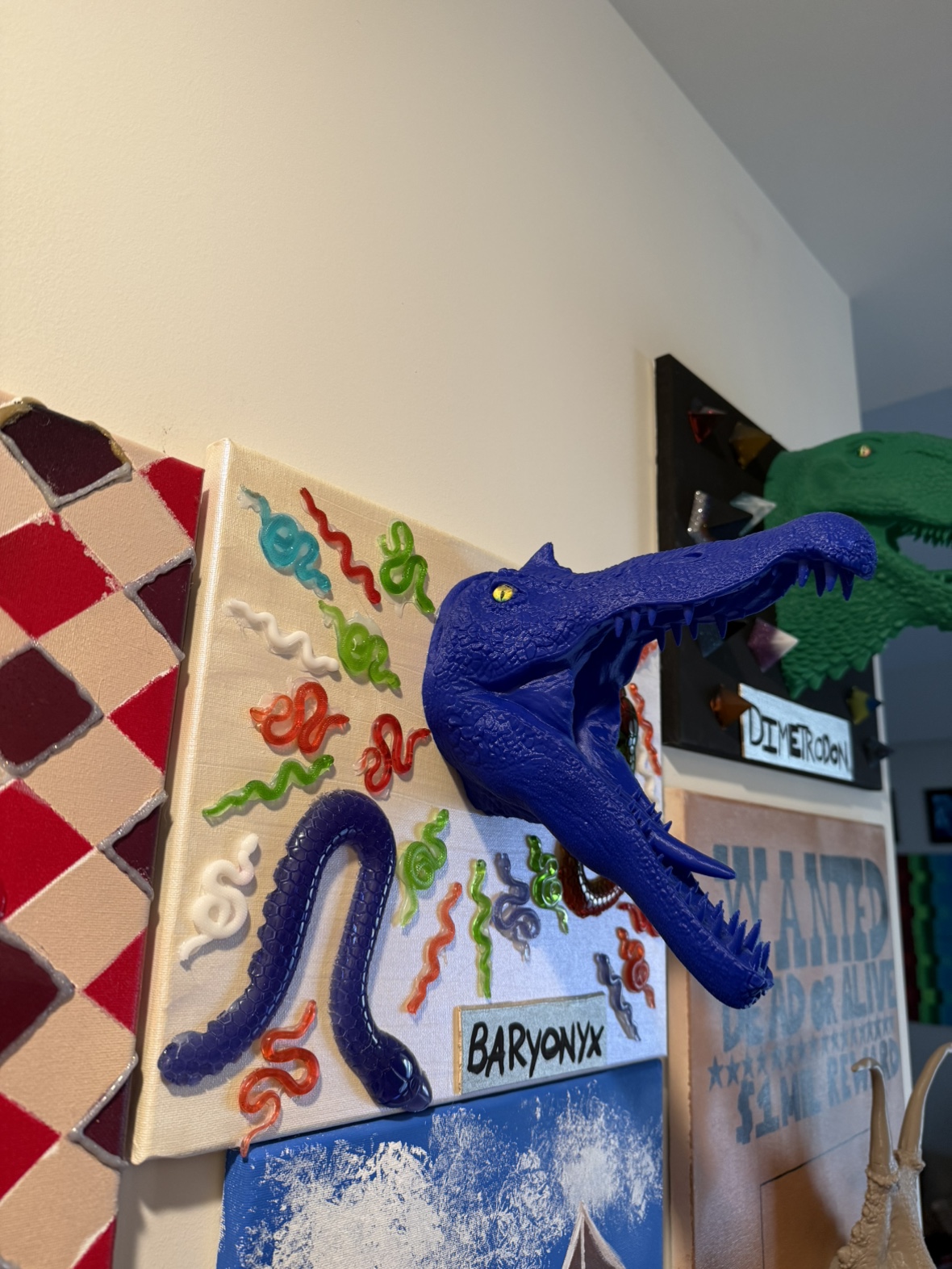 Baryonyx Dinosaur Head Wall Art - photo 2