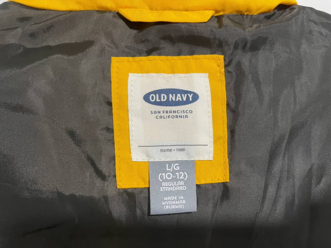 Old Navy Yellow Puffer Vest image indicator(7)