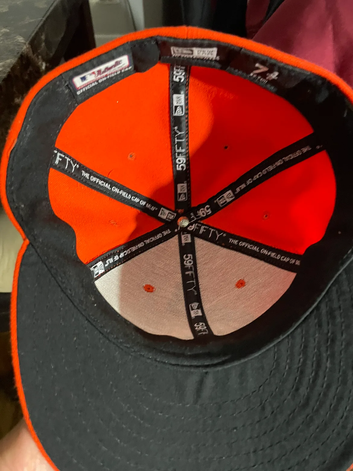 Miami Marlins New Era Orange Hat image indicator(9)