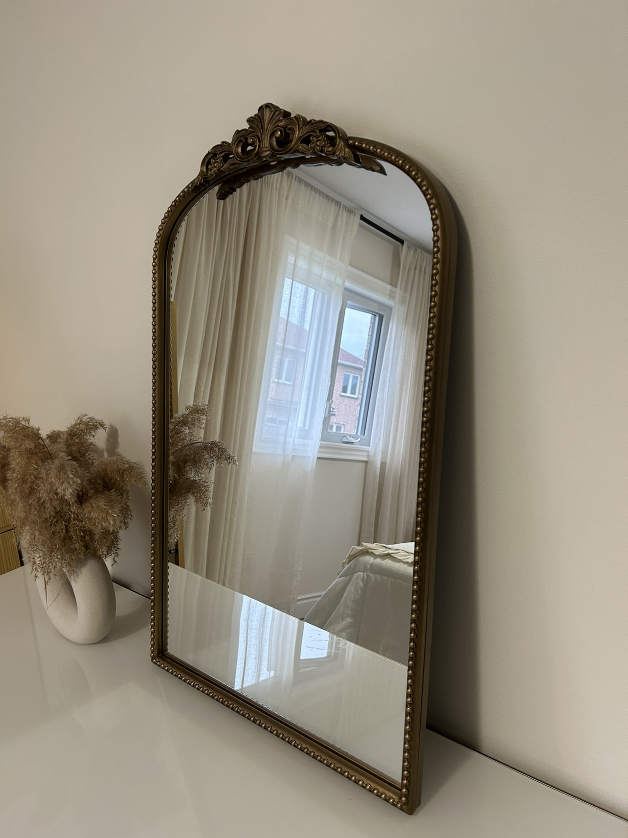 Gold antique Arch Mirror - photo 3