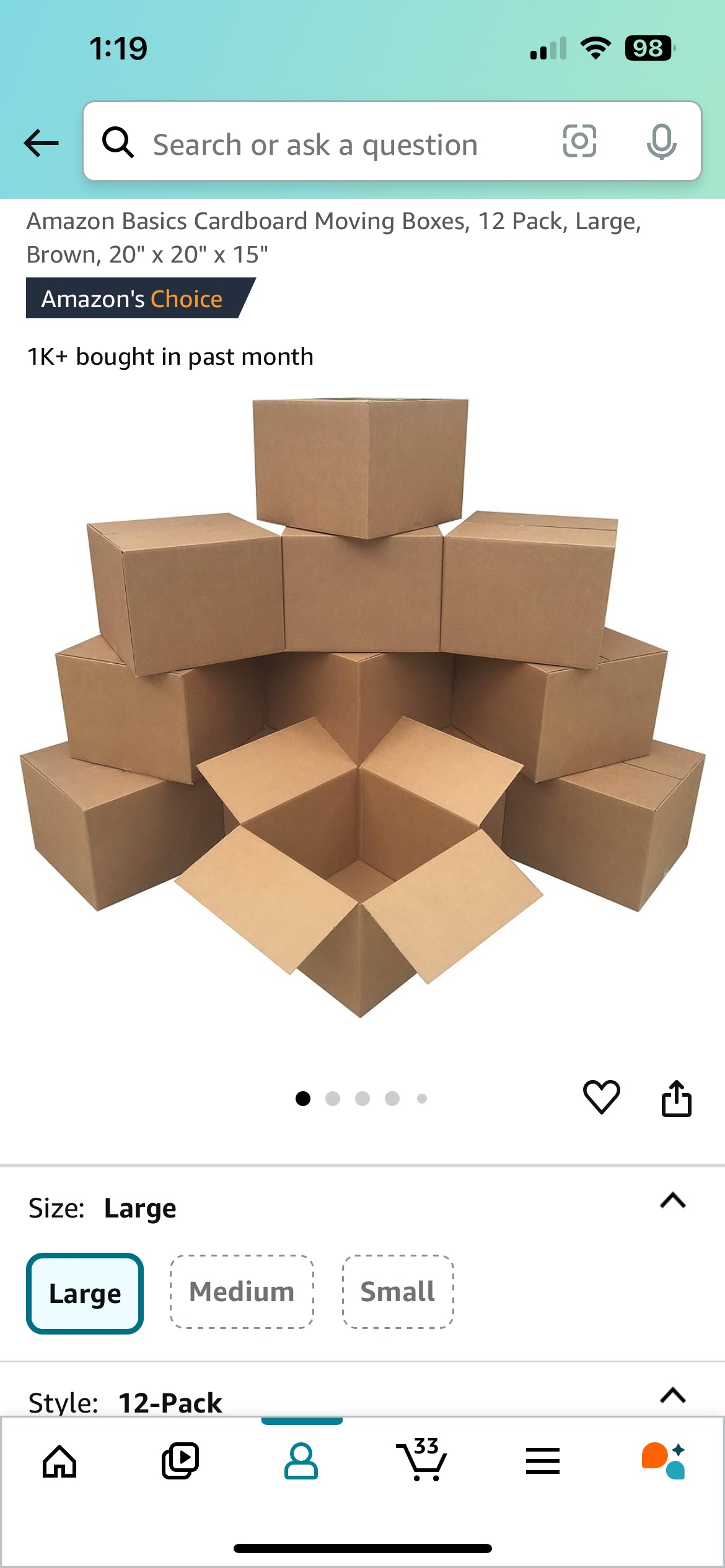 Moving Boxes (11-Pack: 3 new, 8 used )