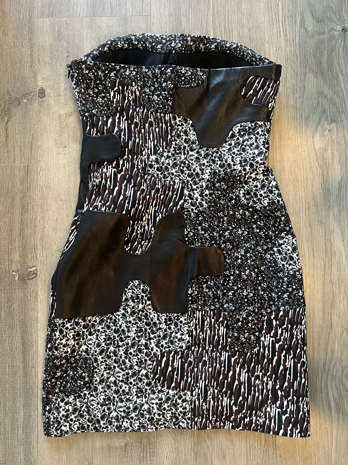 Diane von Furstenberg Animal Print Strapless Dress - photo 4