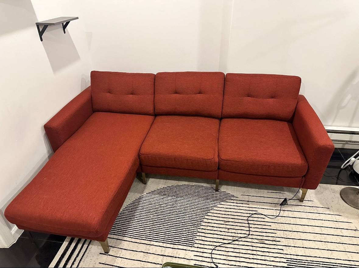 Red Sectional Sofa - photo 3