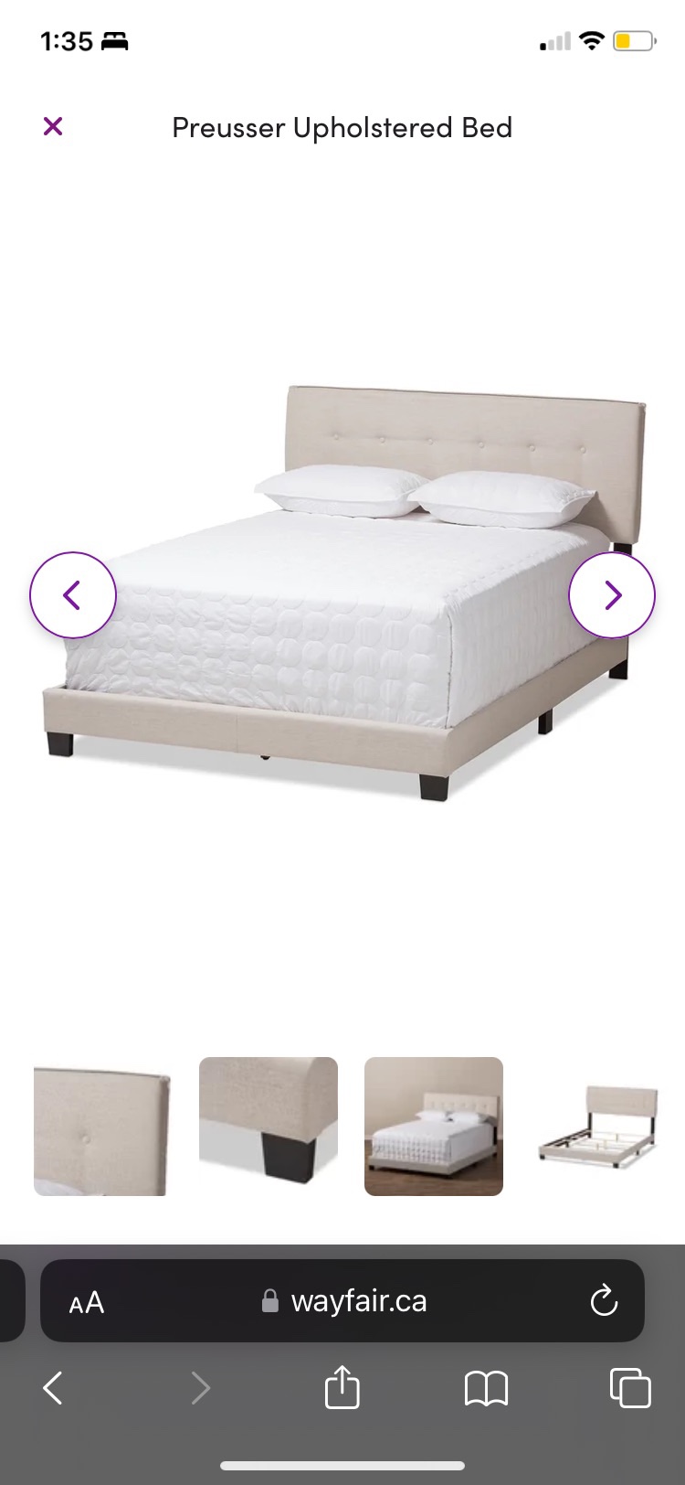 Full Size Bed Frame + Box frame + hybrid mattress - photo 5