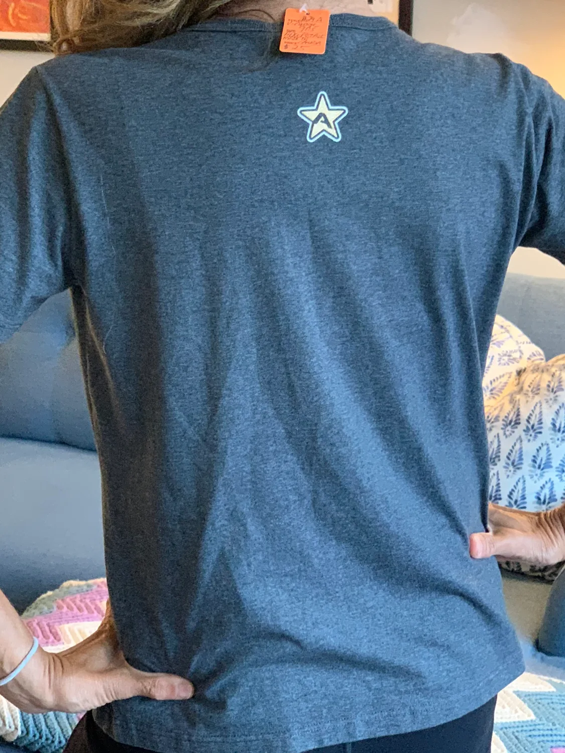 90s Vintage 50/50 Aeropostale Heather Grey T-Shirt image indicator(3)