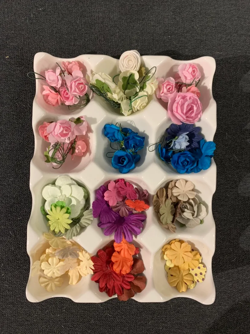 Assorted Paper & Fabric Flowers thumbnail