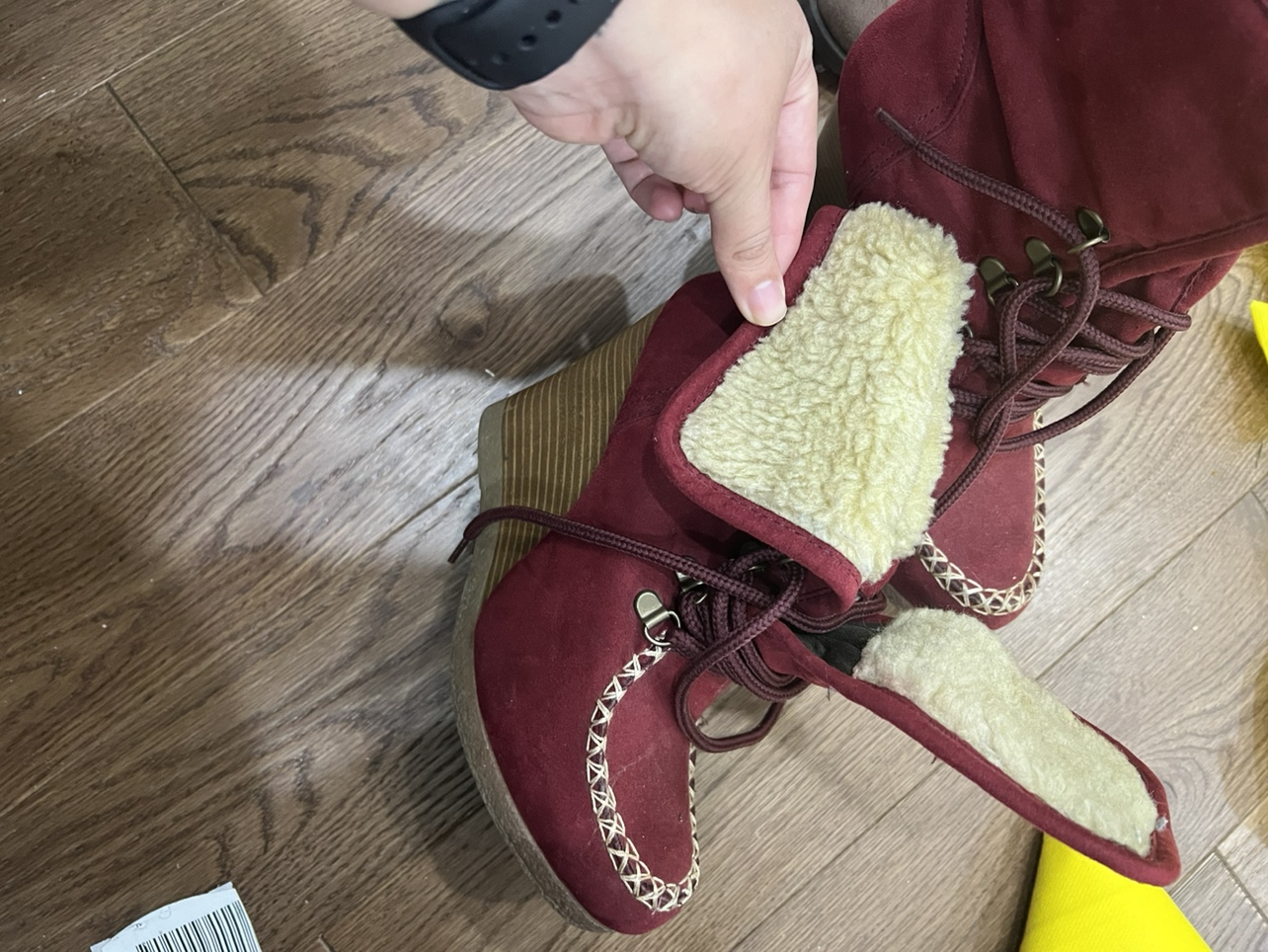 Red Wedge Boots - photo 2