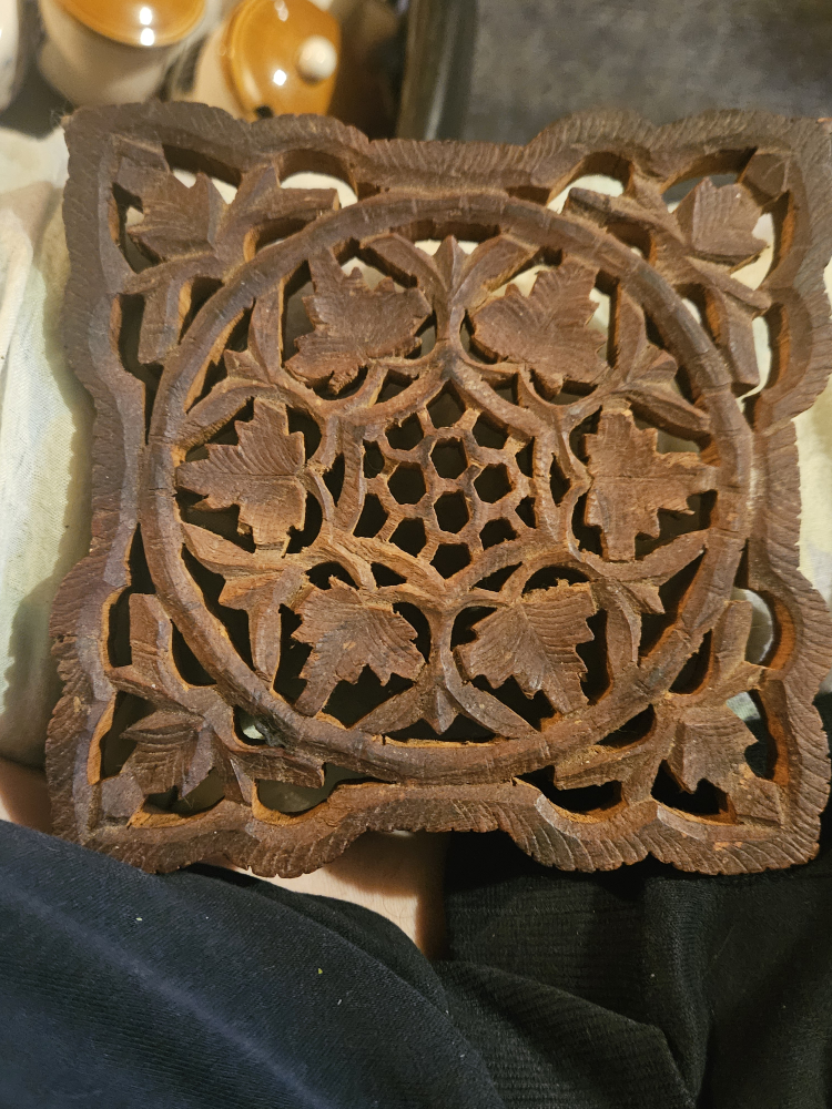 Carved Wooden Coaster