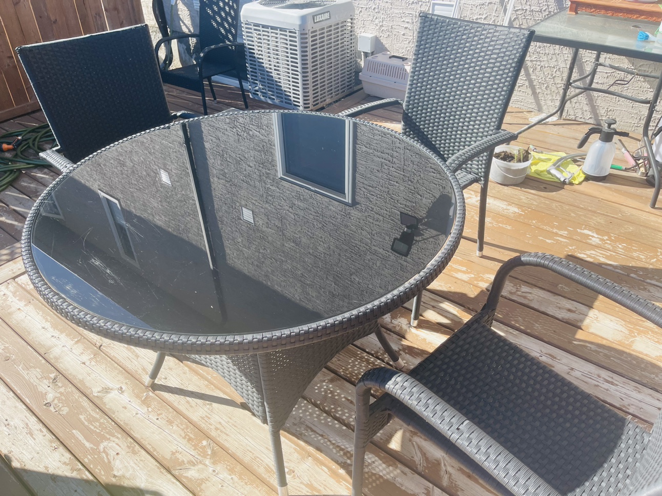 waterproof Patio Table and 4 Chairs Set - photo 2