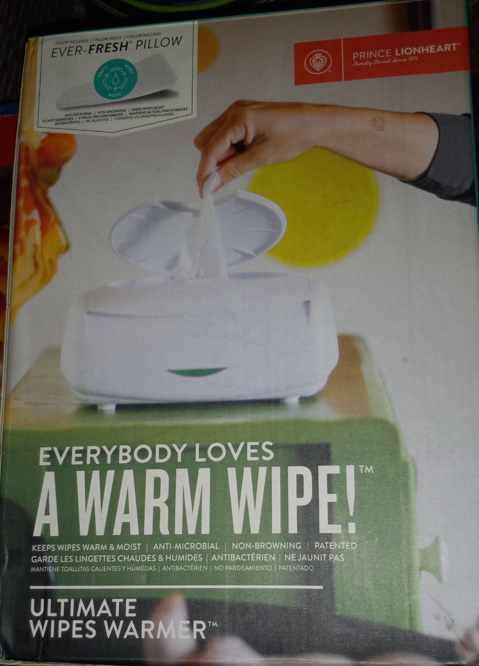 prince lionheart wipes warmer