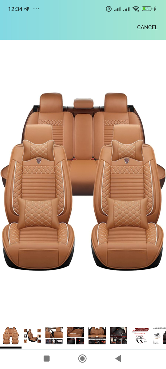 Car Seat Covers Front&Rear 5-Seats Protection. All Weather