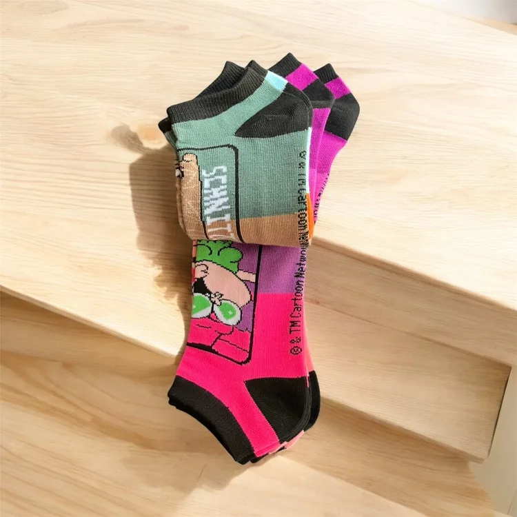 NEW Cartoon Network Chowder Characters No-Show Set 5 Socks 5-10 image indicator(5)