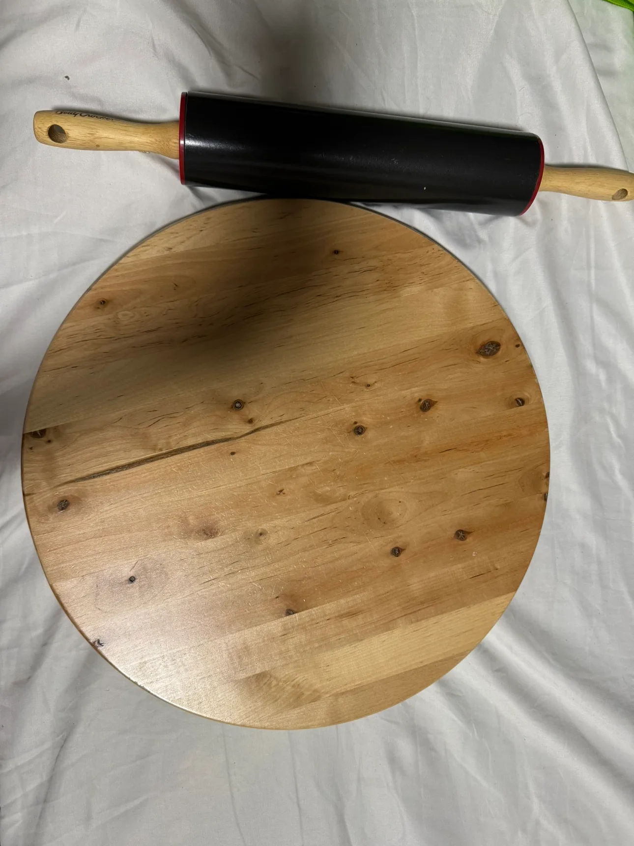 IKEA Wooden Cutting Board and rolling pin thumbnail