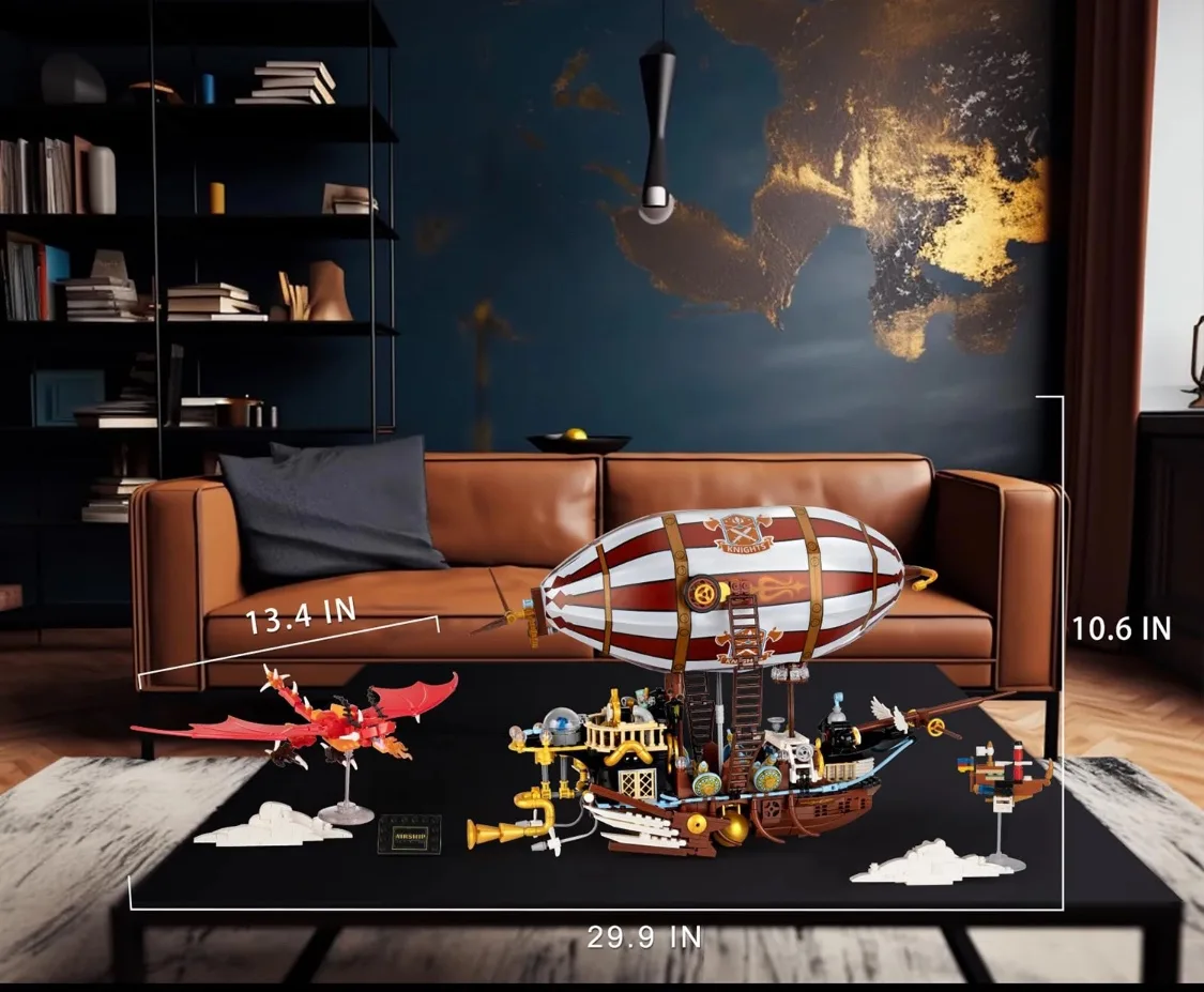 Large Airship Building Blocks Set image indicator(4)