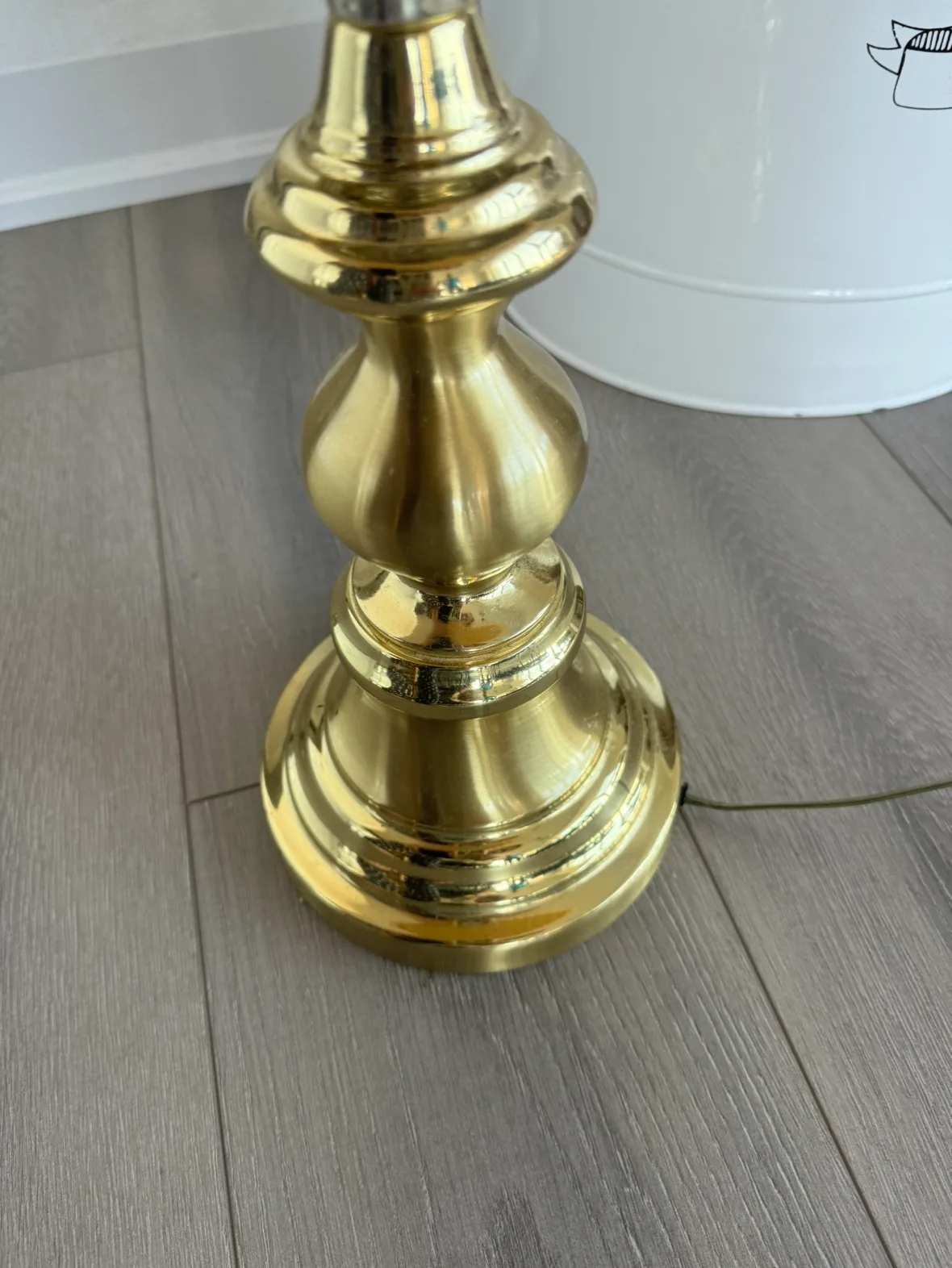 Vintage Brass Table Lamp #freecycle image indicator(3)