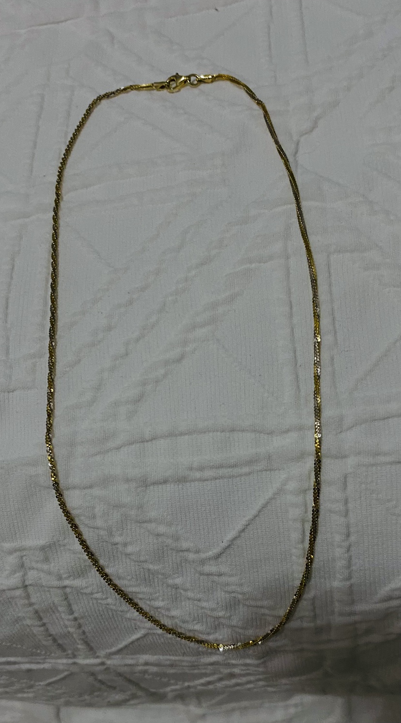 Two-Tone Gold Chain Necklace