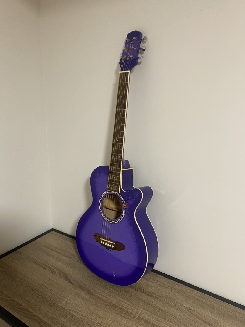 Purple Acoustic Guitar