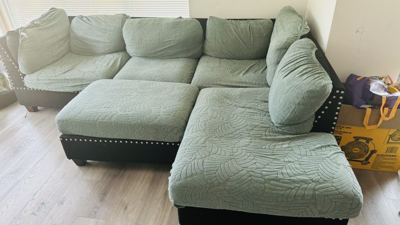 Sectional Sofa with Ottoman