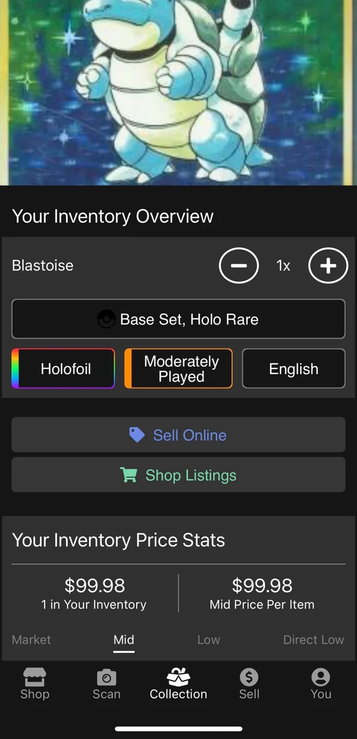Base set Blastoise Holo 2/102 image indicator(6)