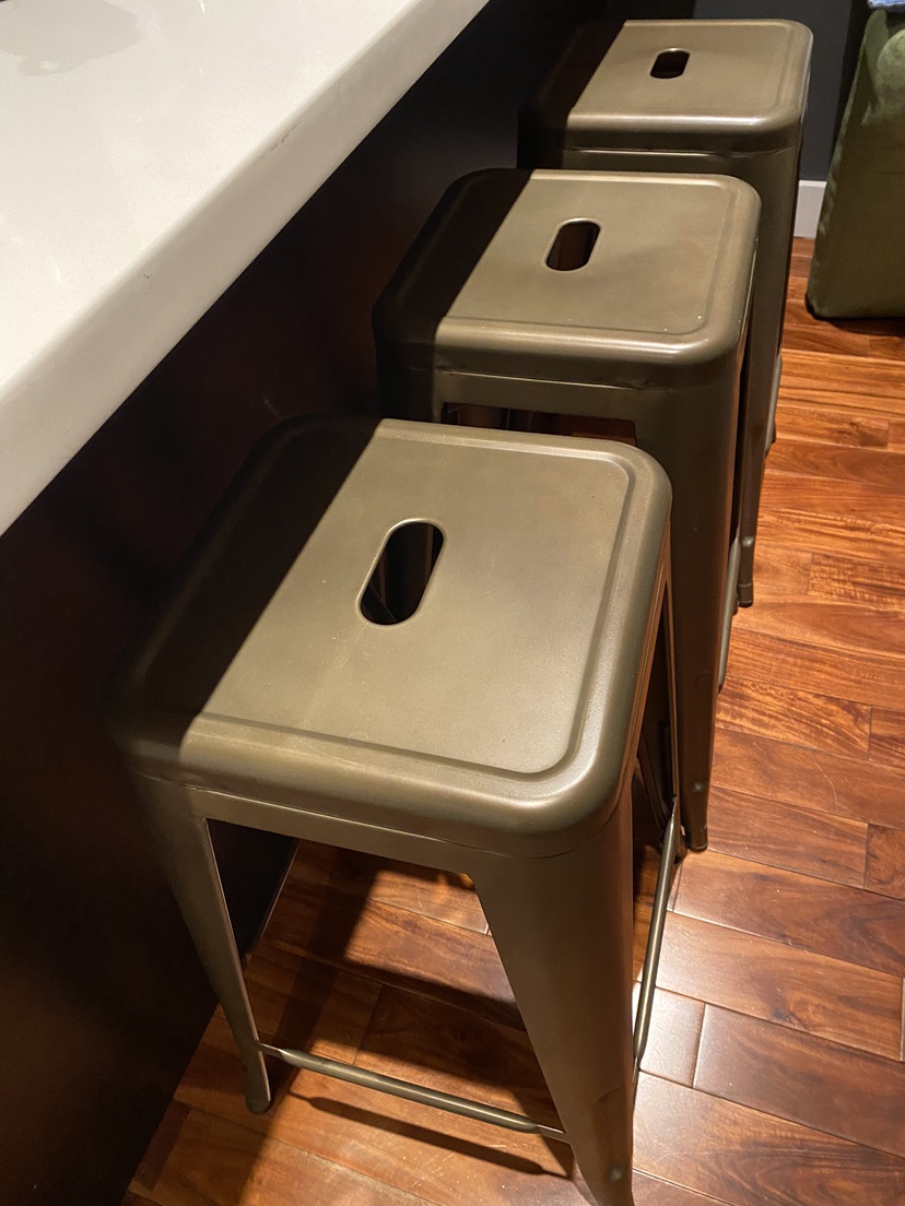 3 Metal Bar Stools - photo 3