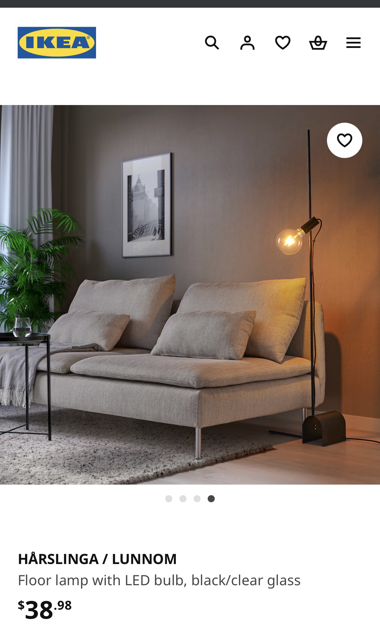 IKEA HÄRSLINGA Floor Lamp