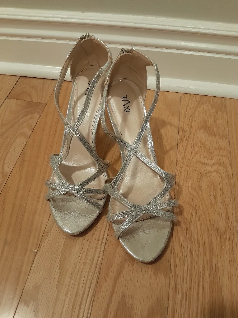 Silver Rhinestone Sandals thumbnail