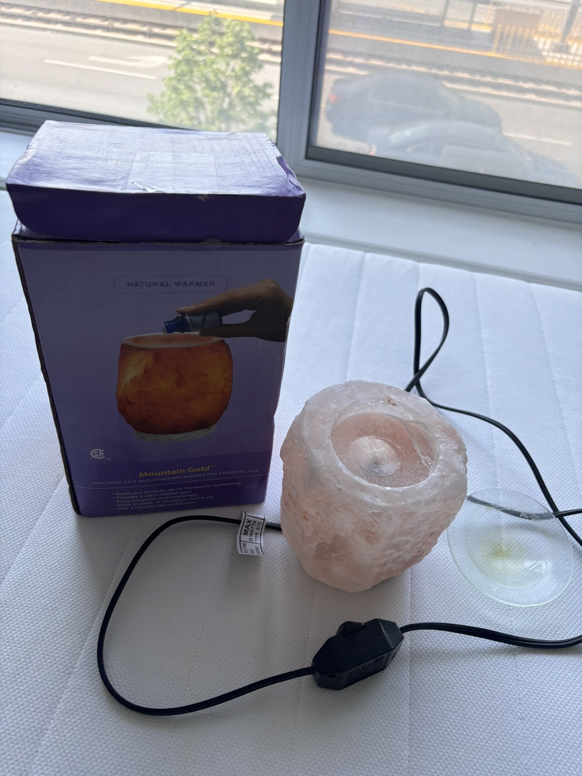 Himalayan Salt Lamp with Essential Oil Diffuser - photo 4