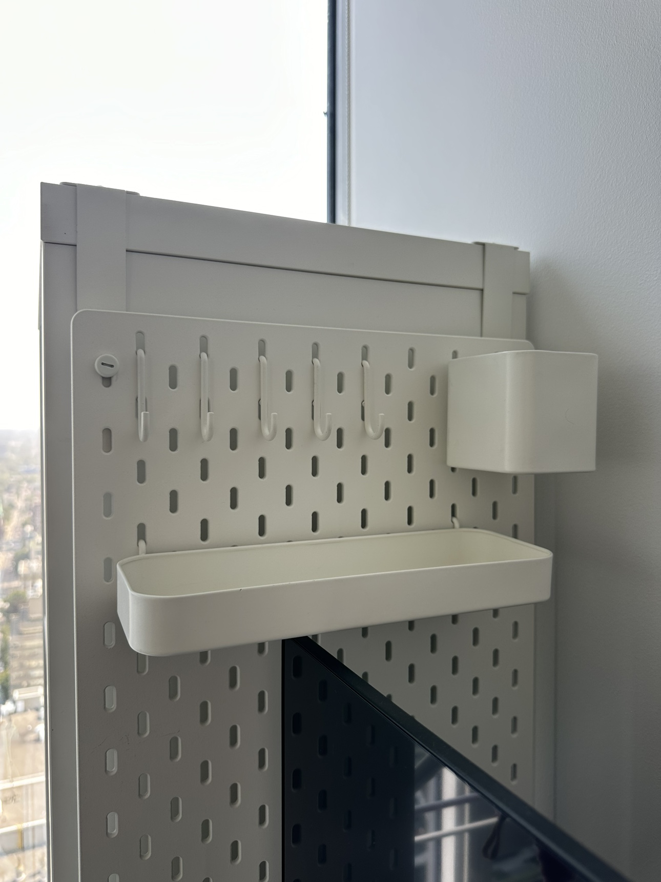 IKEA KALLAX Shelf Unit (with 2 inserts + pegboard) - photo 3