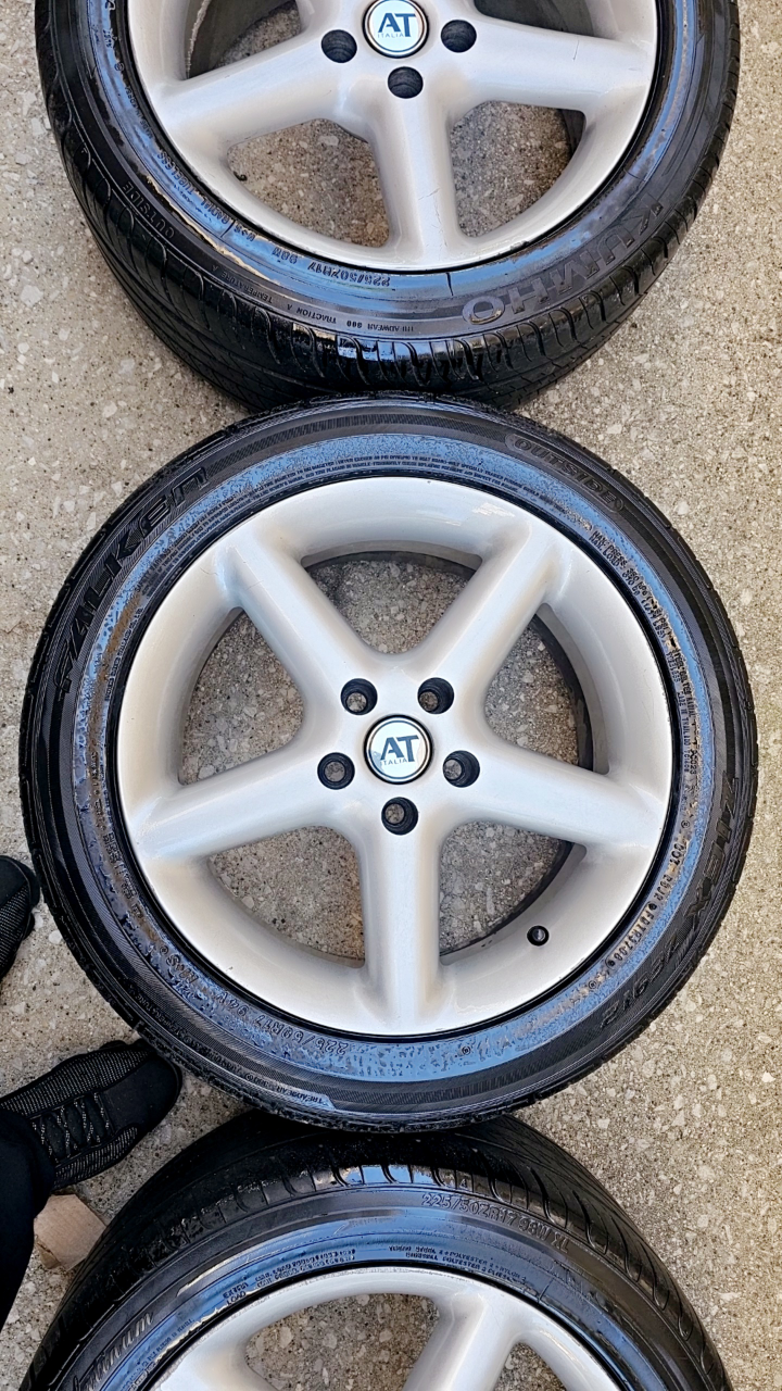 Set of 4 17 inch AT Italia Rims with Tires 5x114.3 - photo 3