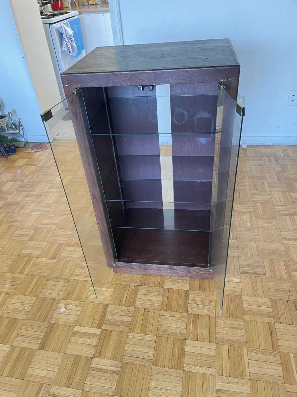 3 tier Glass Door Cabinet - photo 2