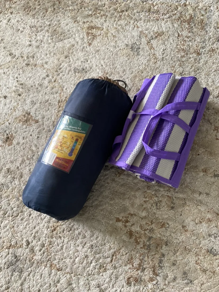 Single Sleeping bag with mat. thumbnail