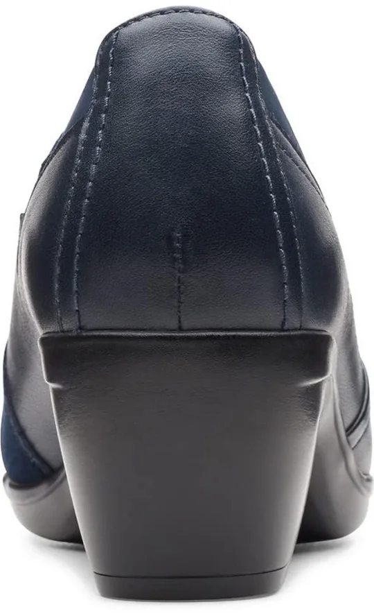 Clarks Women's Emily Step Pump Navy Leather image indicator(8)