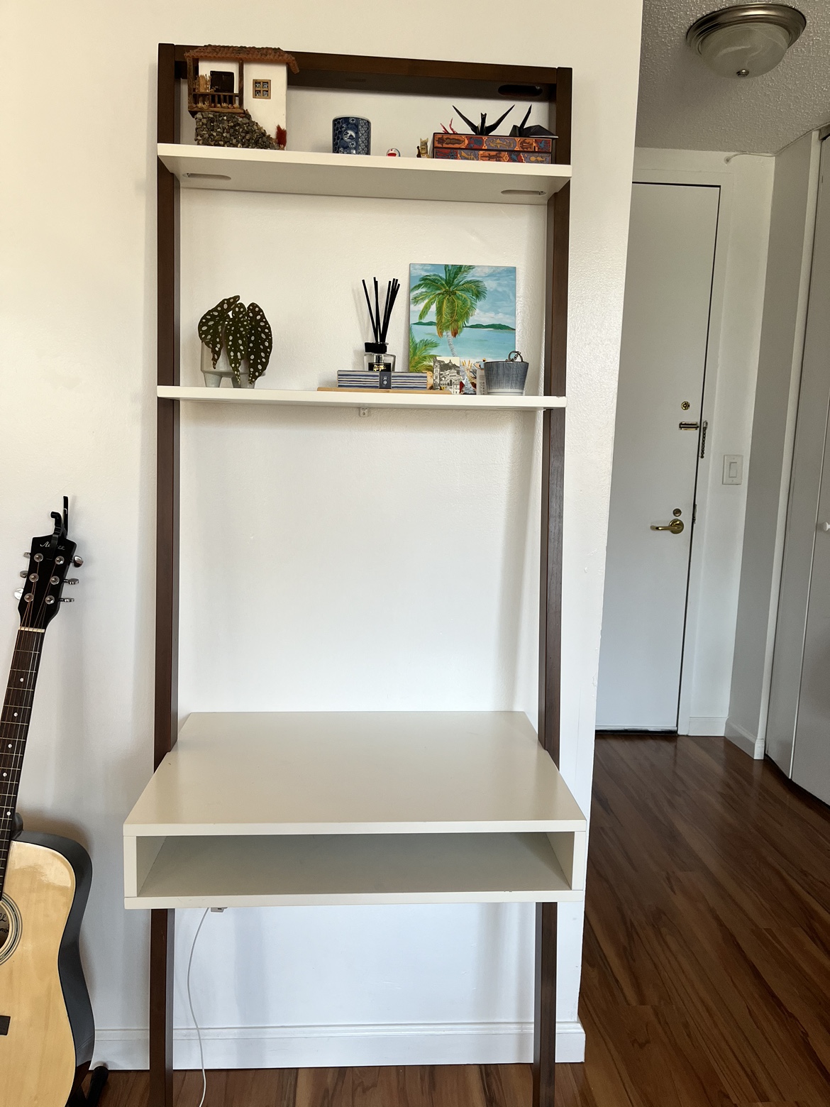 Ladder Desk with Shelves
