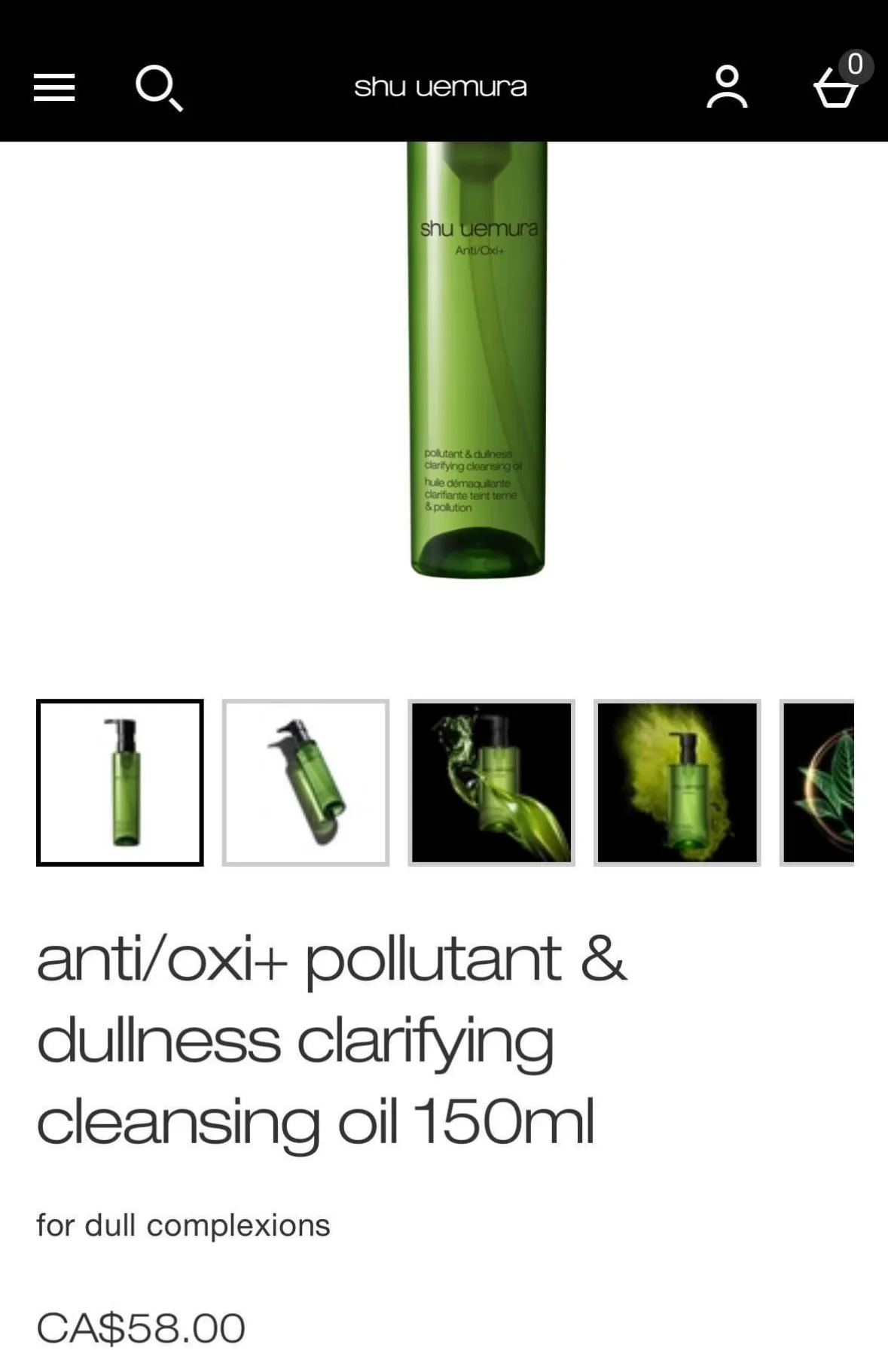 Shu Uemura Anti/Oxi+ Pollutant & Dullness Clarifying Cleansing image indicator(2)