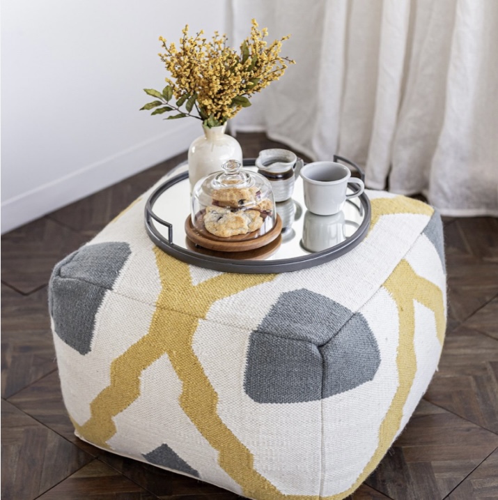 Style In Form Barcelona Pouf - Mustard Multi - photo 3