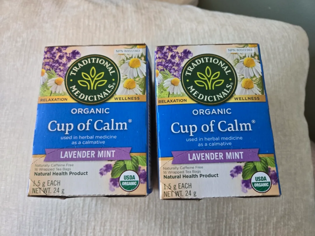 Traditional Medicinals Cup of Calm Lavender Mint Tea thumbnail