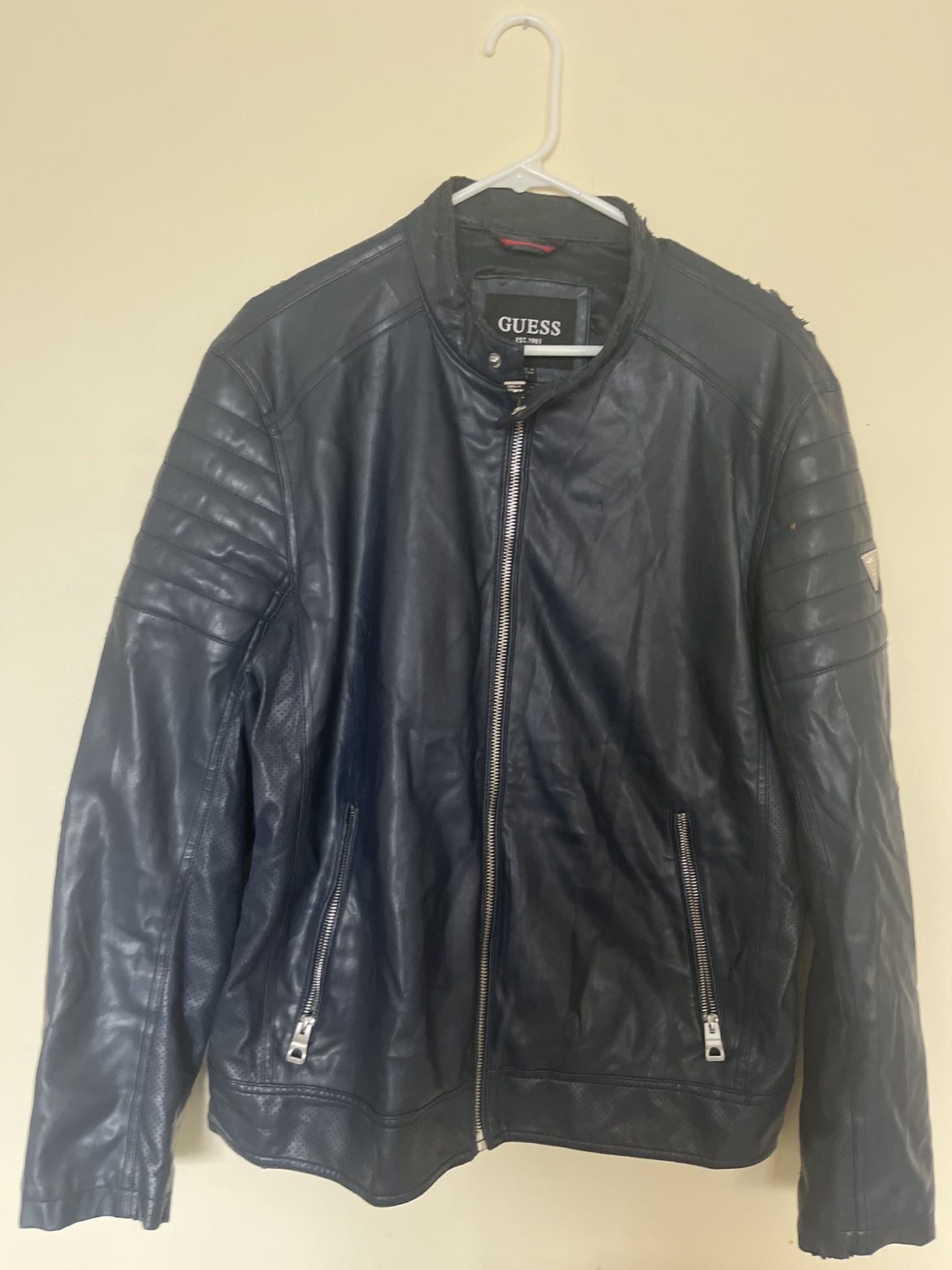 Guess Men's Leather Jacket