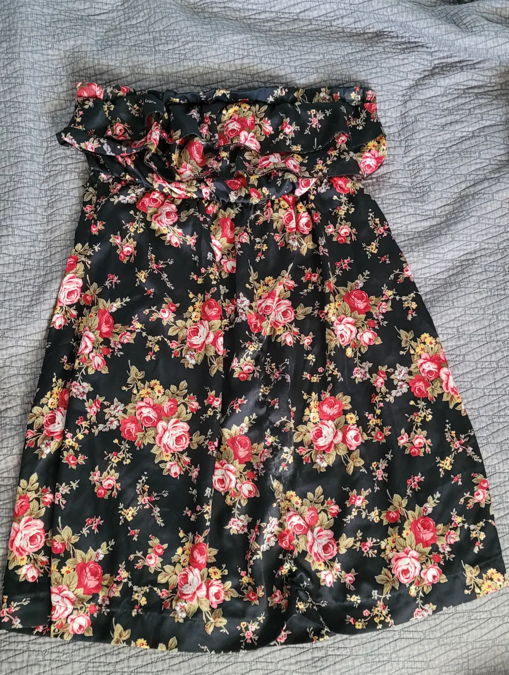 Floral Strapless Dress Women's, XL thumbnail