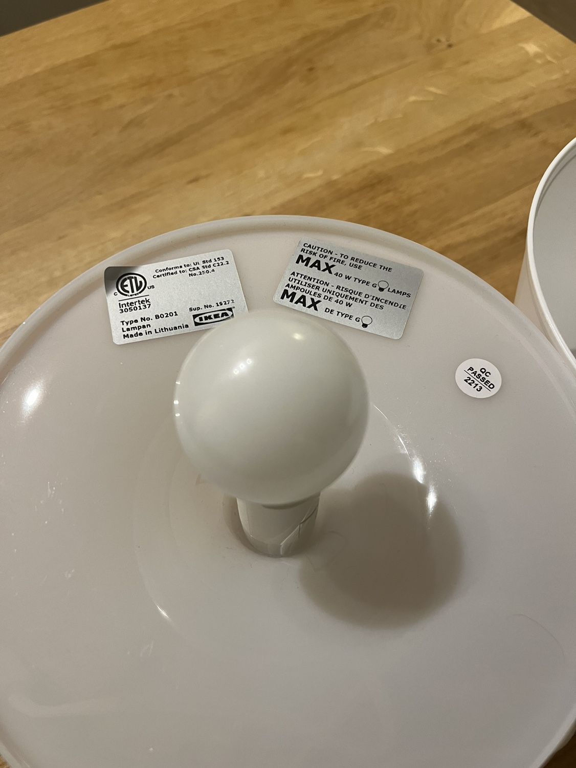 IKEA Lampan with Lightbulbs - photo 2
