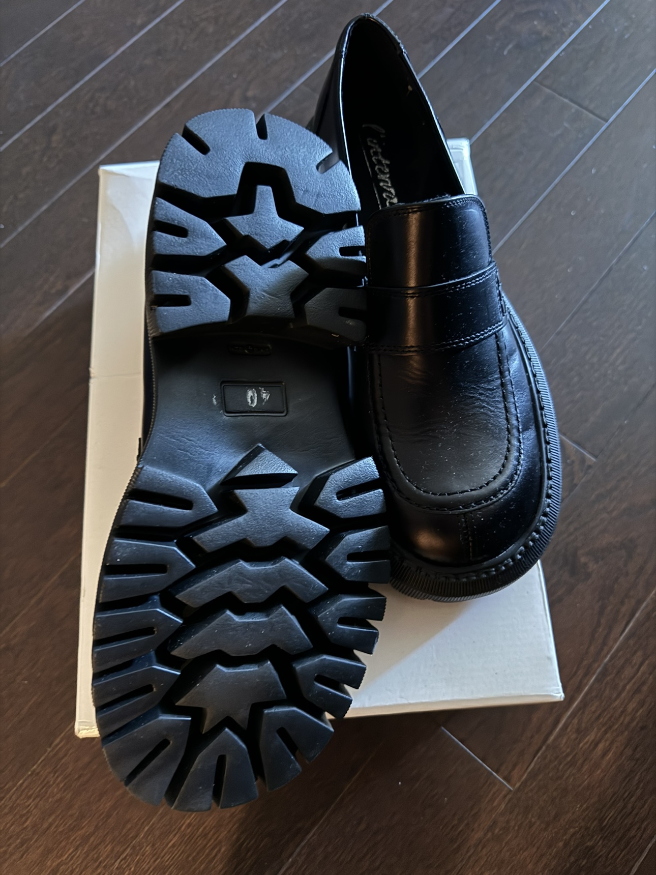 L'Intervalle Black Leather Loafers - photo 2