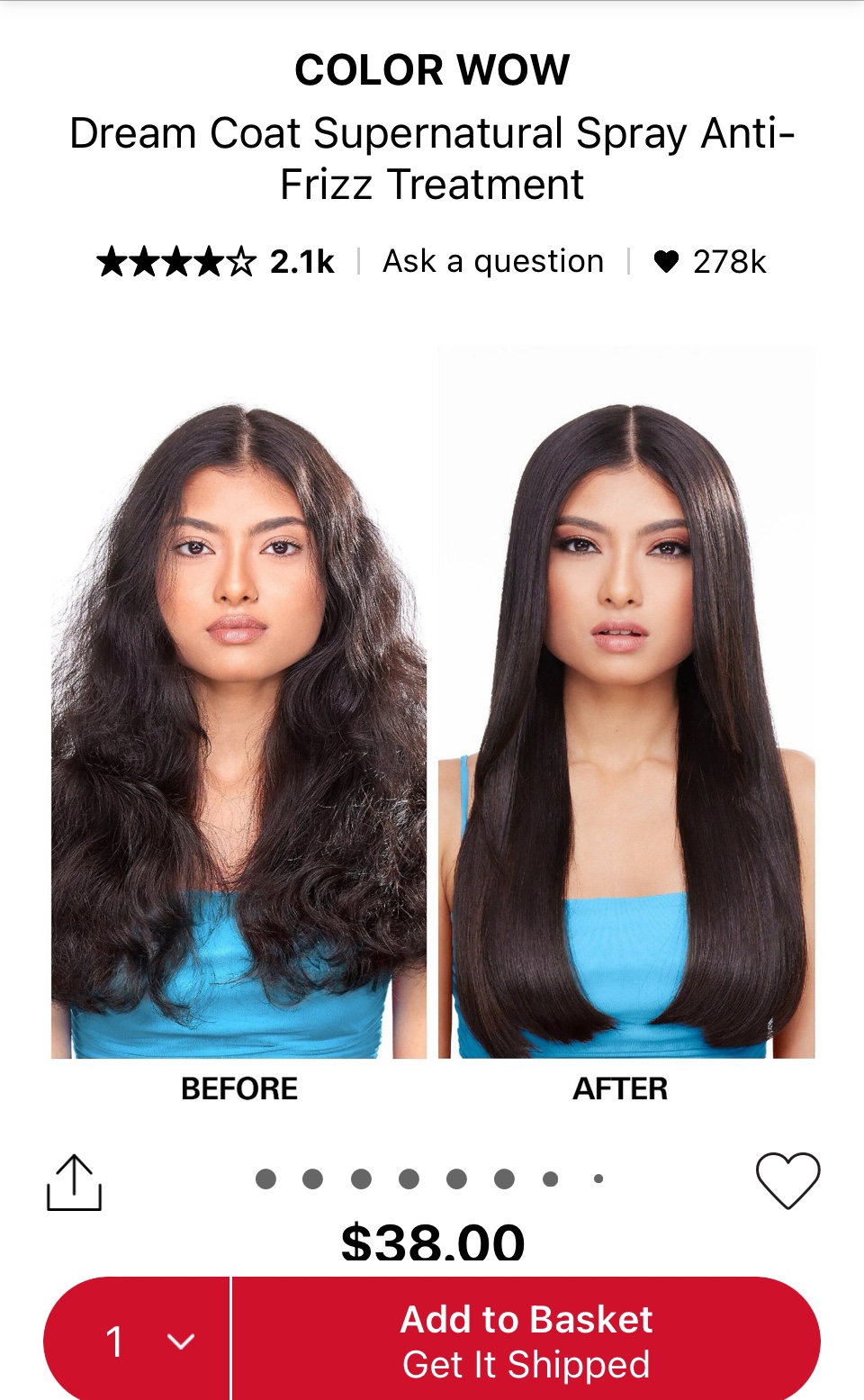 Color Wow Dream Coat Supernatural Spray Anti-Frizz Treatment - photo 3