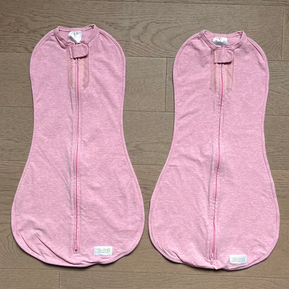 2 Swaddle Sleep sacks Woombie Original Air Pink 3-6 months thumbnail