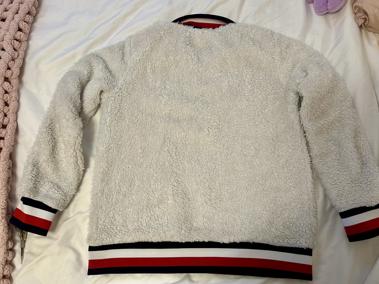 Vintage Tommy Hilfiger White Fleece Pullover - photo 3