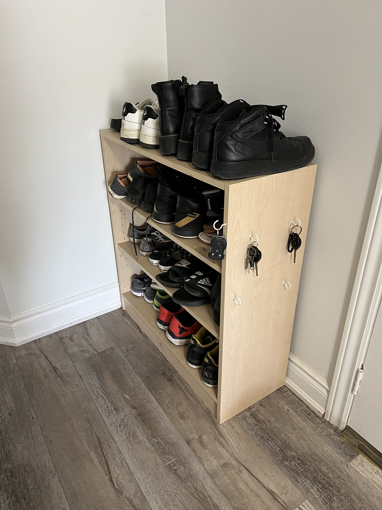 Wooden bookshelf/ shoe rack - photo 2