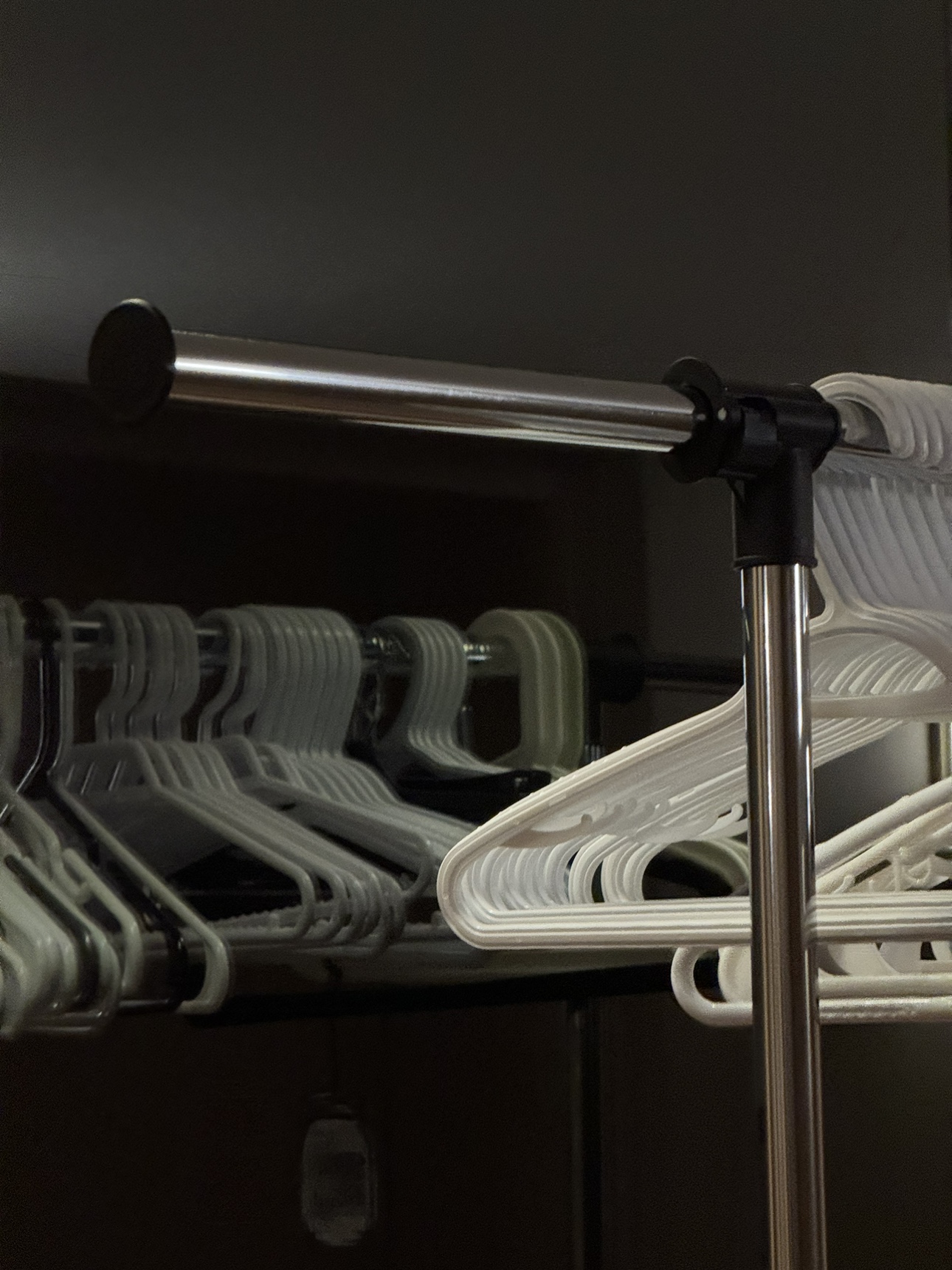 Rolling 2-Tier Adjustable Clothes/Garment Rack - photo 3