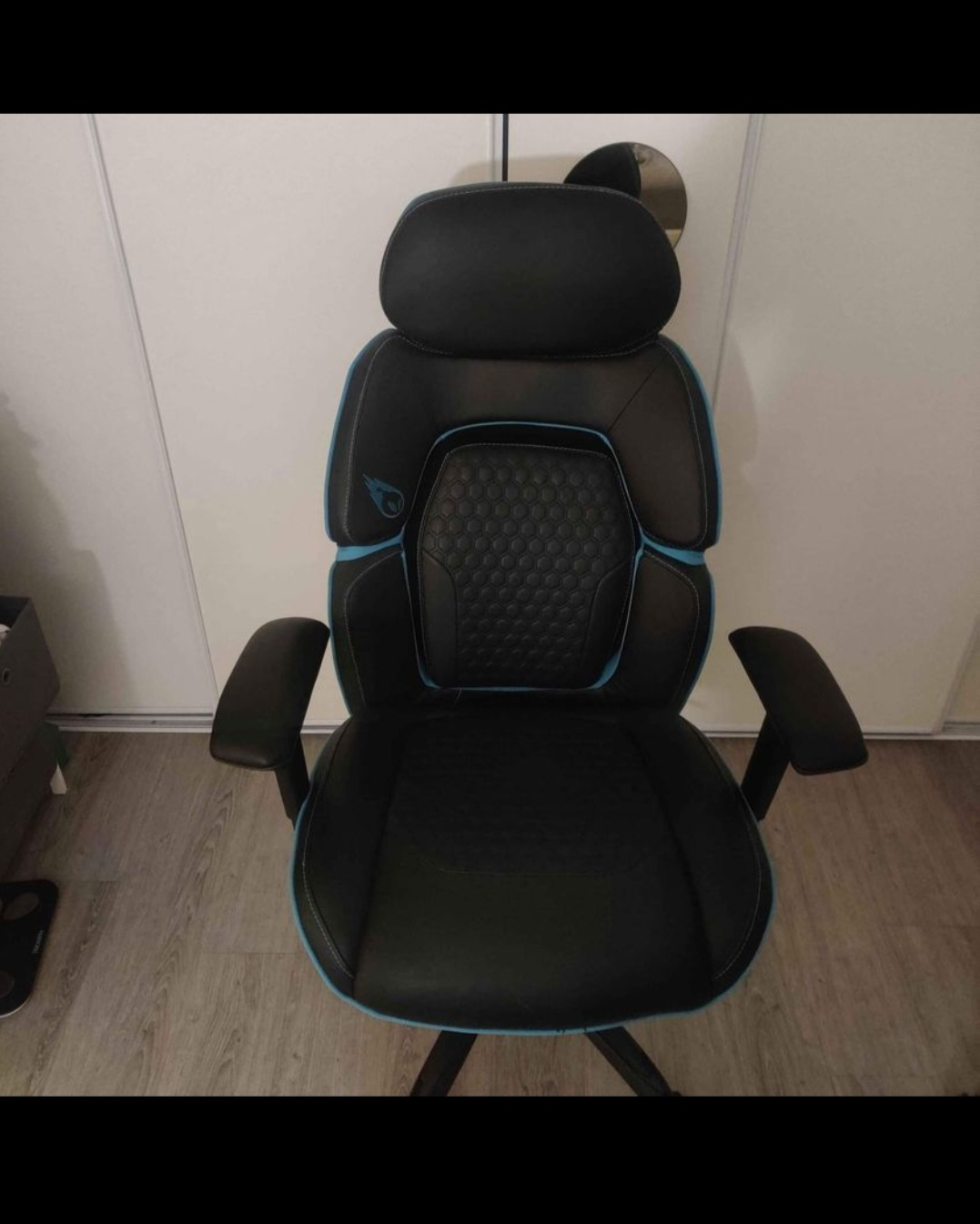 Black and Blue Gaming Chair, DPS Costco like new - photo 2