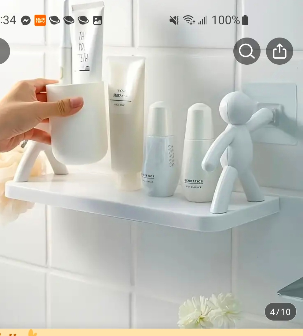 White Stick-On Shelf - photo 3