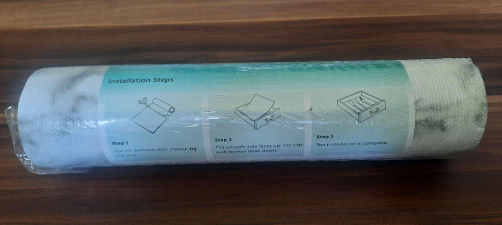 Drawer and Shelf Liner - White Marble - photo 2